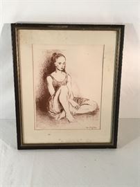 Framed Art Work “Ballet Dancer”   https://ctbids.com/#!/description/share/26846