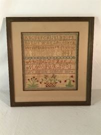 Framed Alphabet Sampler, 1802 https://ctbids.com/#!/description/share/26848