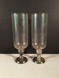 Sterling Silver Candlesticks with Glass Globes          https://ctbids.com/#!/description/share/26850