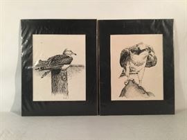 Two Wildlife Prints by Walter A. Thomas     https://ctbids.com/#!/description/share/26858