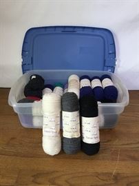Medium Tub of Sheep Yarn https://ctbids.com/#!/description/share/26915