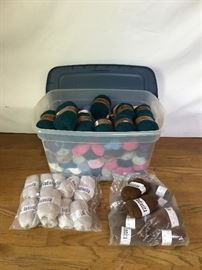Large Plastic Tub of Alpaca Yarn   https://ctbids.com/#!/description/share/26916