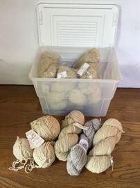 Tub of Sheep Yarn https://ctbids.com/#!/description/share/26926