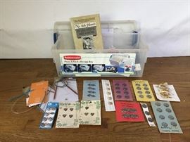 Knitting Book & Assorted Knitting Notions & Buttons        https://ctbids.com/#!/description/share/26927