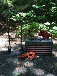 2 Wheel Hand Truck, Extension Cord, Craftsman Tool Box with Tools https://ctbids.com/#!/description/share/26894