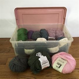 Small Tub of Wool/Silk Yarn https://ctbids.com/#!/description/share/26904