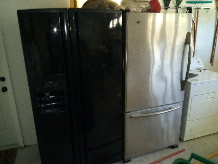2 full size fridges 
Black one $300
Stainless steel $350