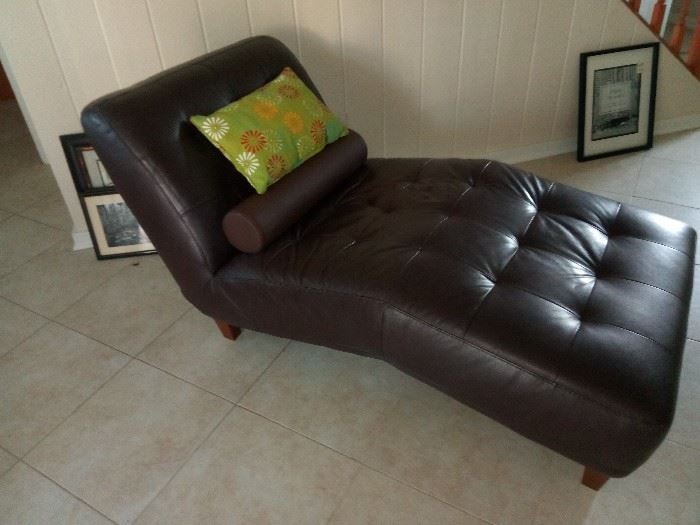 Leather chaise $200 at Miramar house Indialantic