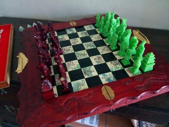 Imitation Jade chess set $35