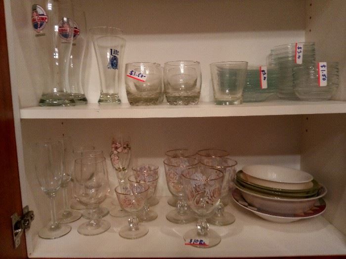 Misc glassware