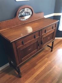 Tiger Oak Barley Twist Sideboard- Outstanding