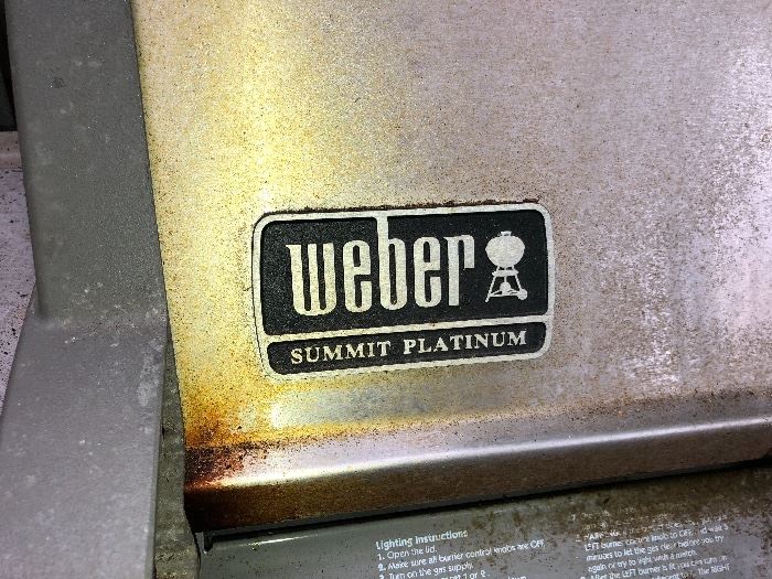 Weber Summit Platinum Gas Grill Gas Line disconnect converter available to use with Propane tanks