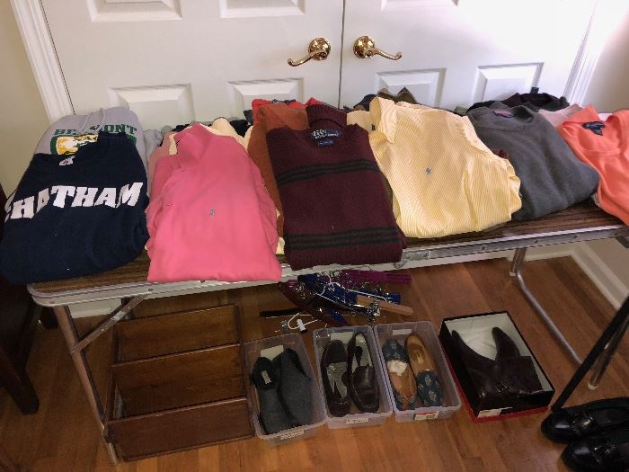 Fantastic collection of Woman's and Men's designer clothes, Brooks Bothers, Polo, Vineyard Vines....