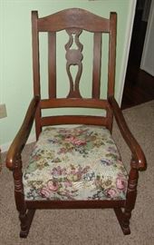 ANTIQUE ROCKING CHAIR - OH SO SWEET !