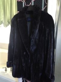 Black mink jacket designed by Bifano's