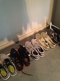 Selection of tennis shoes