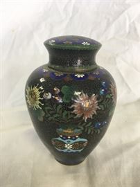 Fine cloisonne urn. 