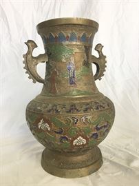 Champleve vase