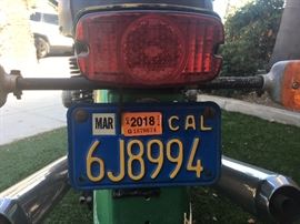 Original California Blue Plate 