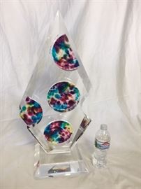 Large Lucite Sculpture, Artist Signed