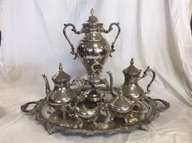 Large Silver Plated Coffee & Tea Service