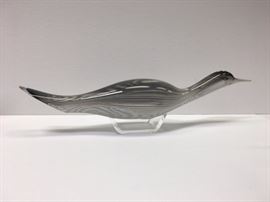 Artist Signed and Numbered Italian Murano Art Glass Bird Scuplture