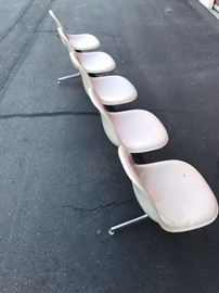 Rare Charles Eames 5 Seat Tandem Bench