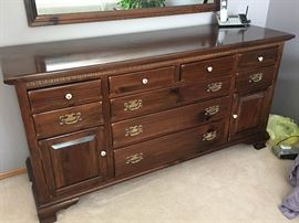 Ethan Allen Dresser and Mirror