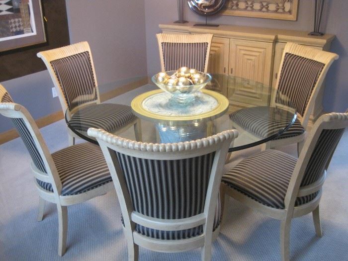 Dining Table with 8 Chairs by Century Furniture, in like new condition.