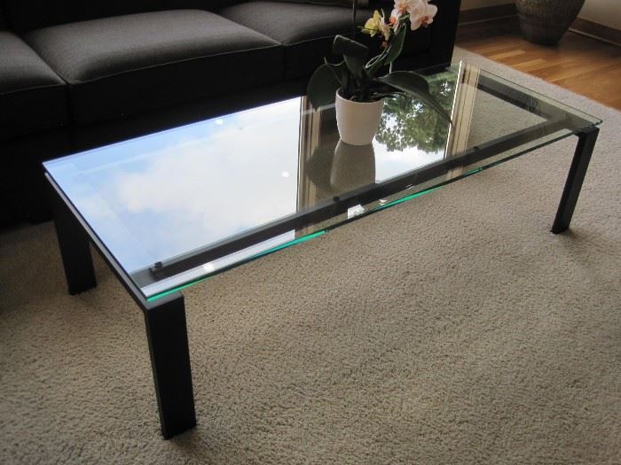 Glass top Coffee Table by Room and Board