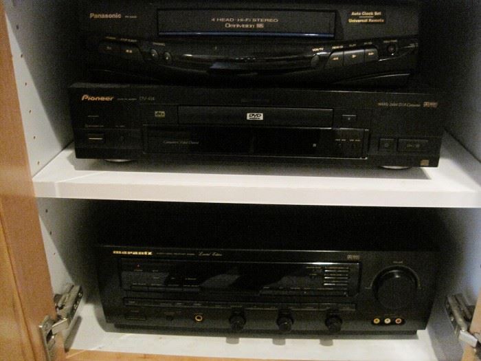 Marantz and Pioneer Stereo Components.