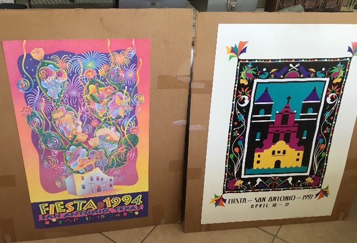 Just a sample of the many Fiesta posters
