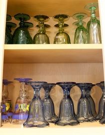 Glass sherbets or goblets