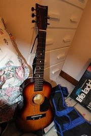 junior guitar - missing a tuner key and needs a string