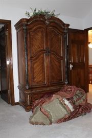 Armoire - sorry for the pile o' linens on the floor - like I said, these are preliminary photos!!