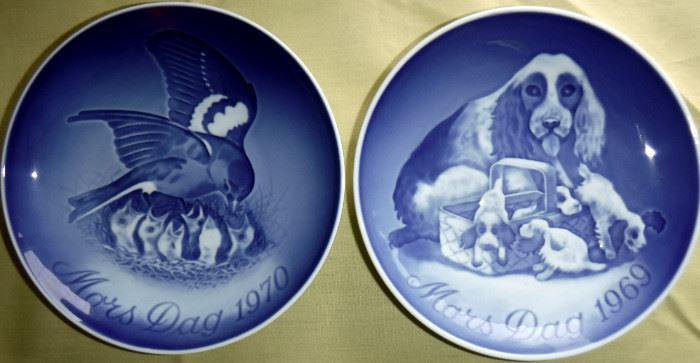 12 B & G Mother's day plates - 1969 thru 1981