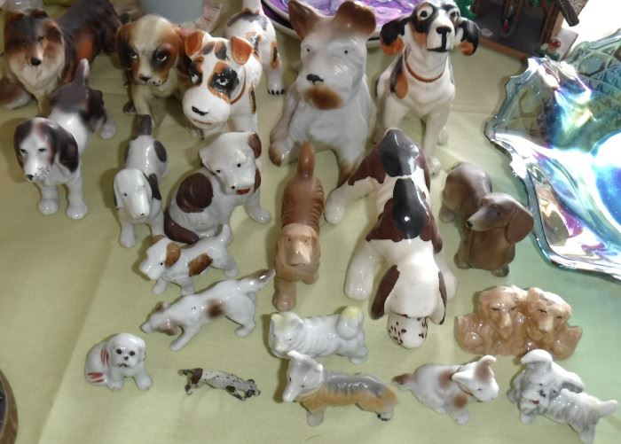 Few of the dog figurines