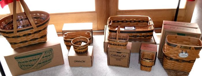 Large Longaberger collection - some still in boxes - all in great condition 