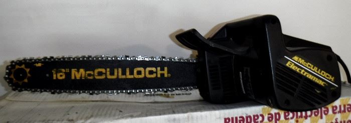 McCulloch 3 HP electric chain saw