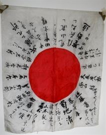 Oriental silk flag