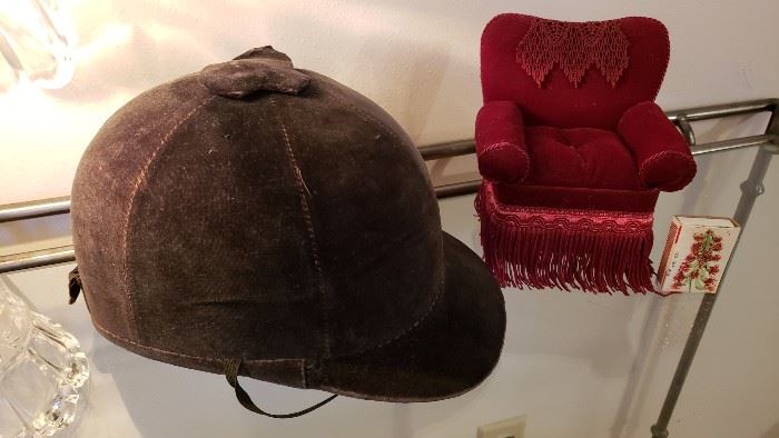 vintage riding hat