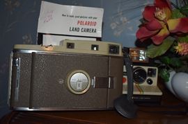 Vintage: Box Cameras, Polaroid Cameras, Movie Cameras plus Equipment and Supplies (we have more than is pictured in these 2 pictures)