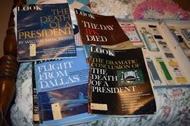 Collectible "Look" Magazines on the death of US President John F Kennedy