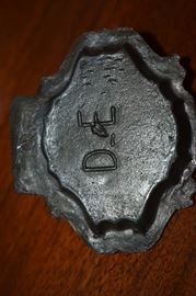 Vintage Ricardo Di Roma Remus Romulus Wolf Metal Tray Souvenir "D-E"