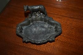 Vintage Ricardo Di Roma Remus Romulus Wolf Metal Tray Souvenir "D-E"