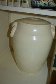 Crockery style Vase Top is missing or broken off