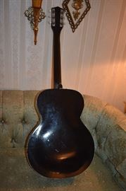 Vintage Silvertone Acoustic Guitar with Case - very nice!