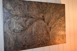 Beautiful Copper Metal Tree Art