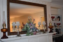 Highlighting the Mirror over the Fireplace Mantle