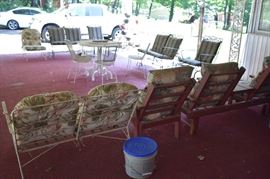 Another shot of some of the many pieces of Patio Furniture available at this sale.